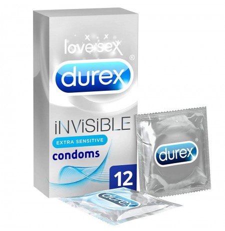 Durex Invisible Extra Sensitive 12 Pack Condoms